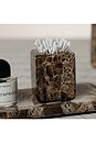 view 2 of 3 Marble Vanity Jar in Marr?n Emperador