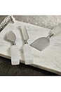 view 3 of 4 JUEGO DE CUCHILLOS PARA QUESO DE 3 PIEZAS 3 PIECE CHEESE KNIFE SET in Alabaster