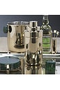view 3 of 4 Spiga Cocktail Shaker in Gold & Green
