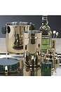 view 4 of 4 Spiga Cocktail Shaker in Gold & Green