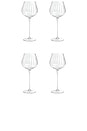 view 1 of 4 Madeleine Optic Red Wine Glasses Set Of 4 in Clear