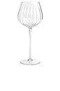 view 2 of 4 Madeleine Optic Red Wine Glasses Set Of 4 in Clear