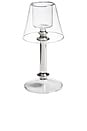 view 1 of 2 Isola Glass Tealight Lamp in Clear & Silver