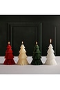 view 5 of 7 Twinkle Tree Candle Set Of 2 in Ivory