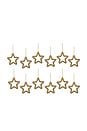 view 1 of 2 Golden Pearl Star Ornament Set Of 12 in 