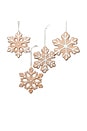 view 1 of 6 Cookie Snowflake Ornament Set Of 4 in 
