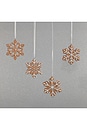 view 2 of 6 Cookie Snowflake Ornament Set Of 4 in 