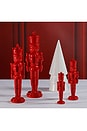 view 2 of 2 Ceramic Nutcracker in Red