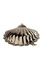 view 3 of 6 Cap Ferrat Fan Shell Lidded Bowl With Spoon in Polished Gold