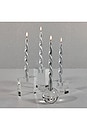 view 3 of 4 VELA LUMIERE TWIST FORMAL CANDLE in Metallic Silver