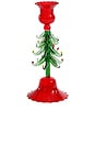 view 1 of 3 Holiday Tree Taper Holder in Red & Green