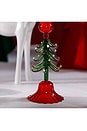 view 2 of 3 Holiday Tree Taper Holder in Red & Green
