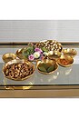 view 2 of 2 Cluster Of Nine Round Serving Bowls in Gold