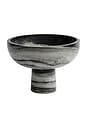 view 1 of 2 Footed Bowl Black Panda Marble in Black