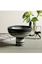 view 2 of 2 Footed Bowl Black Panda Marble in Black