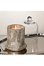view 4 of 5 Marbella Scented Candle Jar With Cloche in Crema Fossil Marble