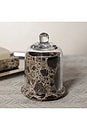 view 5 of 5 Marbella Scented Candle Jar With Cloche in Marrn Emperador Marble