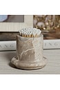 view 3 of 4 Marbella Light My Fire Matches in Crema Fossil Marble