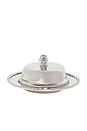 view 1 of 4 “MANTEQUILLERA CON TAPA DE VIDRIO Y ACABADO EN NÍQUEL BUTTER DISH WITH COVER AND GLASS NICKEL in Nickel