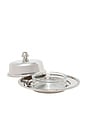 view 2 of 4 “MANTEQUILLERA CON TAPA DE VIDRIO Y ACABADO EN NÍQUEL BUTTER DISH WITH COVER AND GLASS NICKEL in Nickel