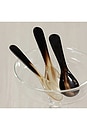 view 2 of 2 Set of 4 Horn Condiment & Caviar Spoon in 