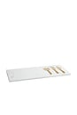 view 1 of 4 BANDEJA DE MÁRMOL CON JUEGO DE 3 UTENSILIOS PARA QUESO MARBLE TRAY WITH SET OF 3 CHEESE TOOLS in White