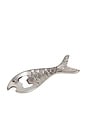 view 1 of 2 Fish Bottle Opener in Polish Nickel Brass