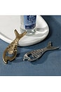 view 2 of 2 Fish Bottle Opener in Polish Nickel Brass