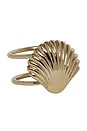 view 1 of 2 Cap Ferrat Shell Napkin Ring in Gold