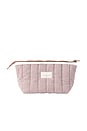 view 1 of 4 Essential Makeup Pouch in Mocha Gingham