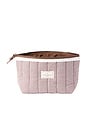 view 2 of 4 Essential Makeup Pouch in Mocha Gingham