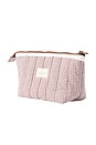 view 4 of 4 Essential Makeup Pouch in Mocha Gingham