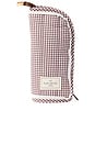 view 1 of 3 Standing Makeup Brush Case in Mocha Gingham
