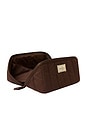 view 4 of 4 Marshmallow Flat Lay Makeup Box Bag in Espresso