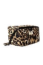 view 2 of 4 POCHETTE À MAQUILLAGE COMPANY MARSHMALLOW FLAT LAY MAKEUP BOX BAG in Warped Leopard