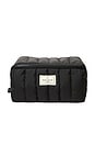 view 1 of 4 POCHETTE À MAQUILLAGE  COMPANY MARSHMALLOW FLAT LAY MAKEUP BOX BAG in Classic Black