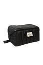 view 2 of 4 POCHETTE À MAQUILLAGE  COMPANY MARSHMALLOW FLAT LAY MAKEUP BOX BAG in Classic Black