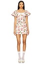 view 1 of 3 Gretchen Wide Neck Mini Dress in Pink Floral