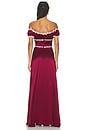 view 3 of 3 Darlene Off The Shoulder Gown in Oxblood