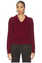view 2 of 5 Martin Removable Collar Sweater in Oxblood