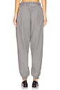view 4 of 6 Kennedy Ruffle Gingham Track Pant in Black Gingham