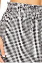view 6 of 6 Kennedy Ruffle Gingham Track Pant in Black Gingham