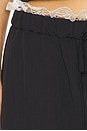 view 6 of 6 Kennedy Lace Trim Track Pant in Black