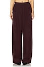view 1 of 6 Eddie Pleated Wool Trouser in Oxblood