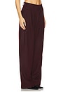view 2 of 6 Eddie Pleated Wool Trouser in Oxblood