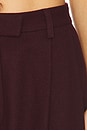 view 6 of 6 Eddie Pleated Wool Trouser in Oxblood