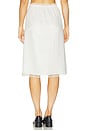 view 4 of 6 Celerie Lace Trim Slip Skirt in Ivory Polkadot