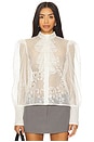 view 1 of 4 Harry Ruffle Placket Blouse in Ivory