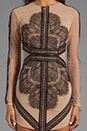 view 5 of 6 Mademoiselle Dress in Nude/Black in Nude & Black