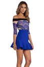 view 3 of 6 Kloss Up Dress in Nude & Black & Cobalt Blue
